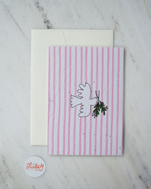 Christmas Dove Stripe