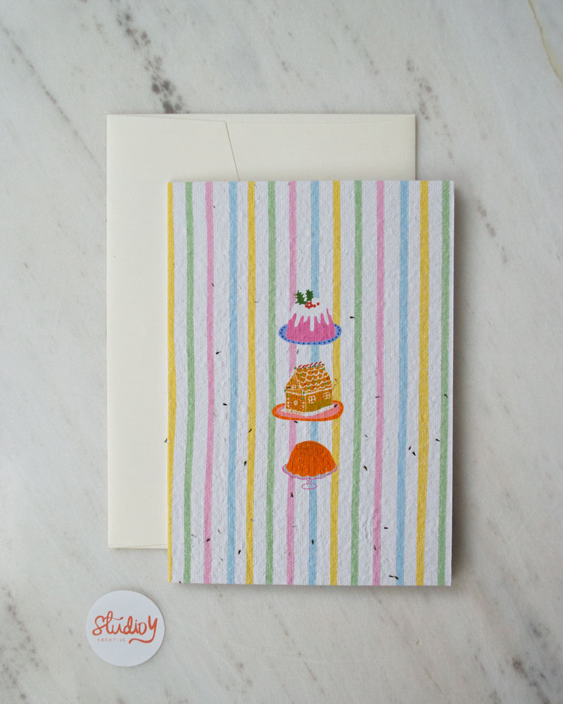 Christmas Pudding Stripe