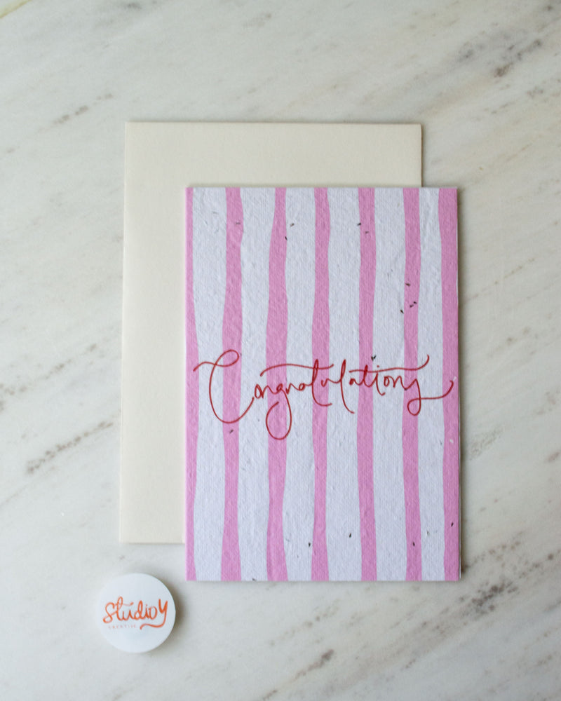 CONGRATULATIONS (STRIPES)