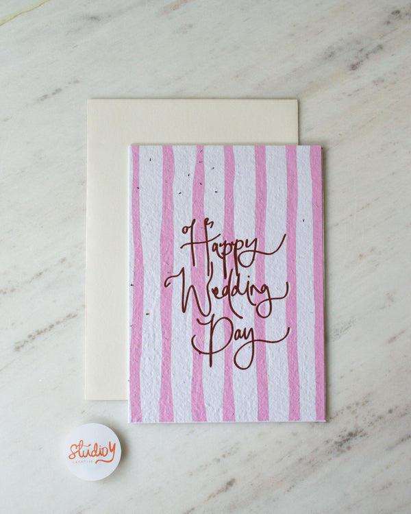 HAPPY WEDDING DAY (STRIPE)