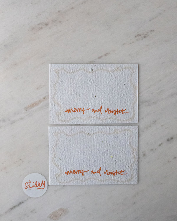 Christmas Place Cards - Merry and Bright