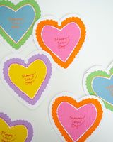 Large hearts gift tags - Happy Love Day