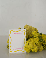 Bride to be - words of wisdom (Wavy) (Pink or Yellow)