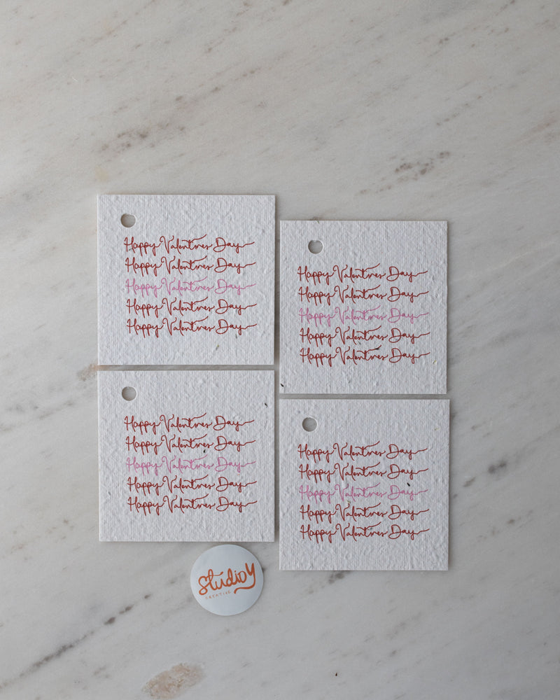 Happy Valentine's Day gift tags