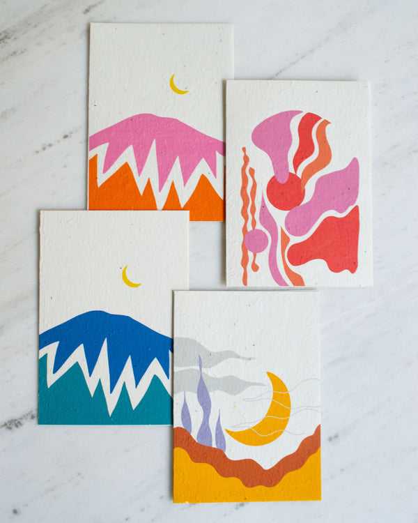 4 Pack Greeting Cards - CELESTIAL SET