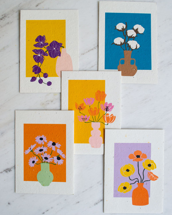 5 Pack Greeting Cards - BLOOMING SET