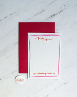 Thank you - wedding (Pink or Green)