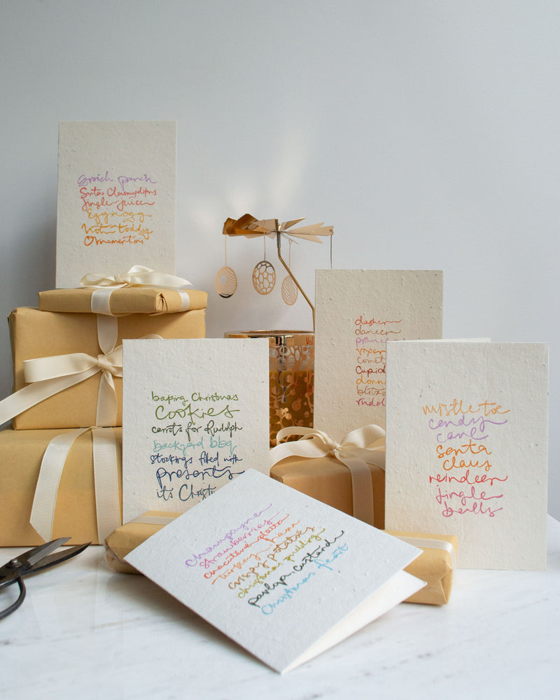 5 Pack Greeting Cards - HANDWRITTEN CHRISTMAS